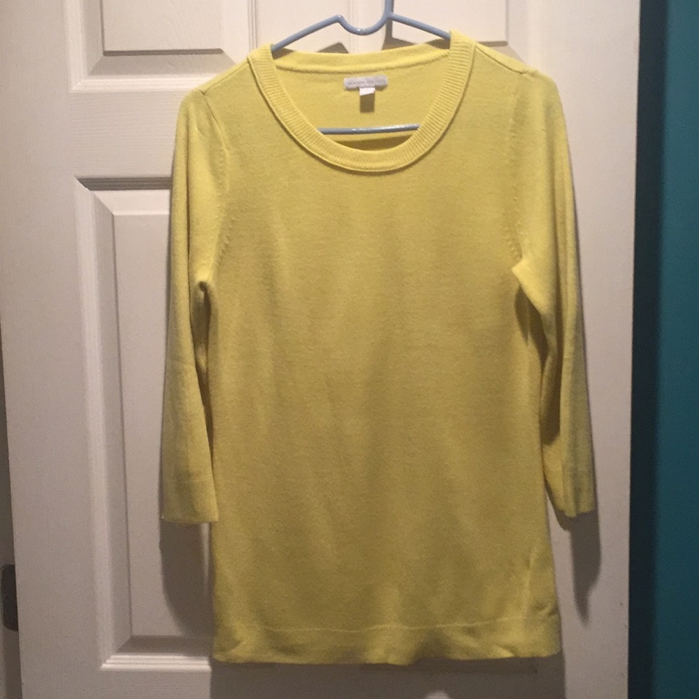 Yellow,  New York and Co. sweater Size M.